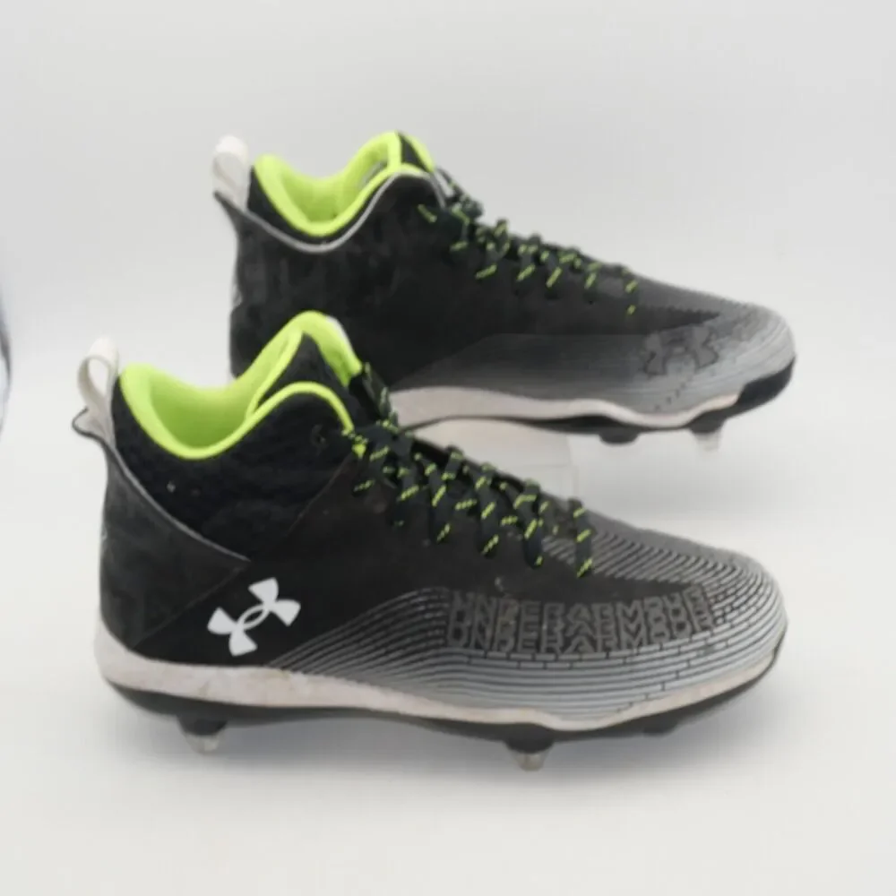 Under Armour Men's 11 UA Highlight Hammer 2.0 MC Football Cleats Black White